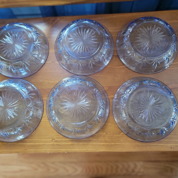 Vintage Avon & Pyrex Cobalt Blue Glass Dinnerware Set - Picture 13 of 16